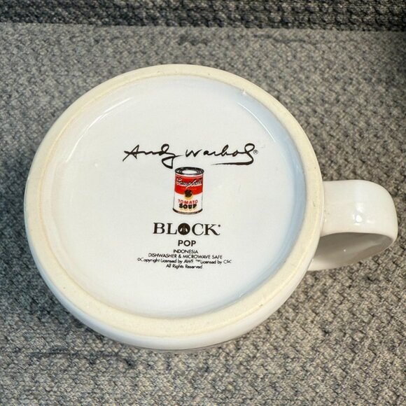 Andy Warhol Signature Campbell's Tomato Soup Coffee Mug Cup Block Pop - Picture 5 of 6